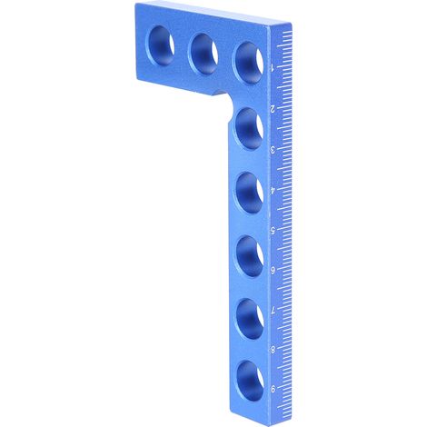 Carrés De Positionnement À 90 Degrés, Règle À Angle Droit, Outils Pour Le Travail Du Bois, Métrique 0-100mm Bleu