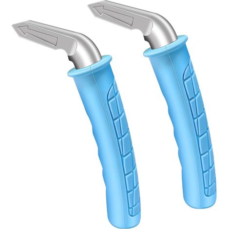 Poignées De Loquet De Porte De Voiture, 2 Pièces, Poignée De Support De Véhicule Portable Pour Personnes Âgées Assises Et Debout, Charge De 450lb, Bleu