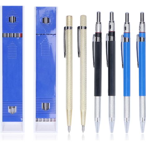 Kit De Crayons De Charpentier, Marquage En Plastique Au Carbure De Tungstène Pour Le Verre