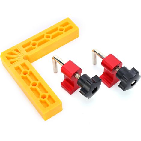 Clip De Positionnement À Angle Droit, Règle De Fixation À 90 °, Carrés De Serrage D'Épissure Pour Le Travail Du Bois En Forme De L