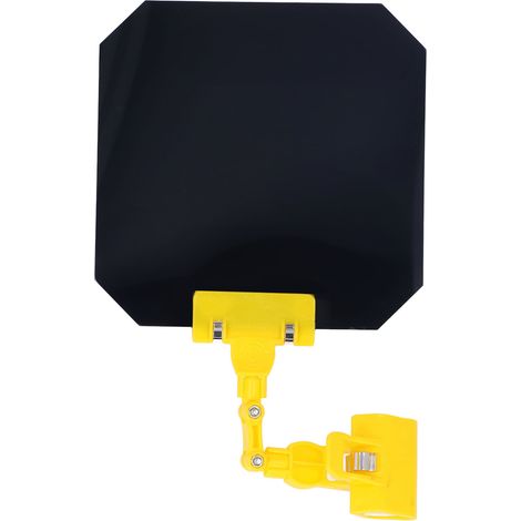 Couverture D'Ombrage De Soudage 18cm, Protection Des Yeux Carrée, Anti-lumière Forte, Clip Portable Sur Panneau Jaune