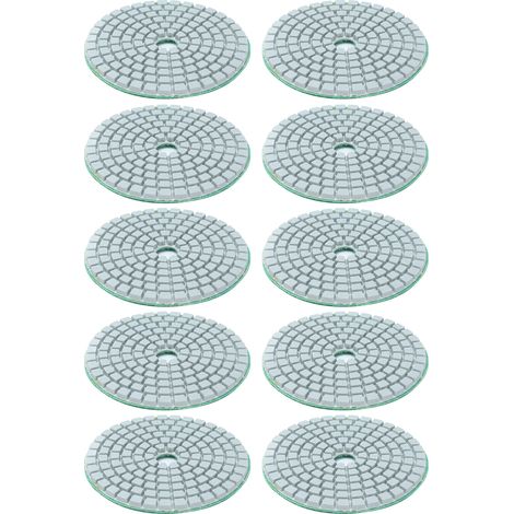 Tampon De Polissage Humide Diamant 3 Pouces, 10 Pièces, Disques De Meulage Souples, Accessoires De Polissage Pour Granit Marbre 1000 Grains