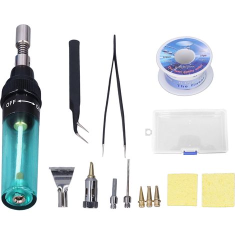 Kit De Fer À Souder À Gaz Portable, Ensemble De Soudure Au Butane Sans Fil À Température Réglable 8ml