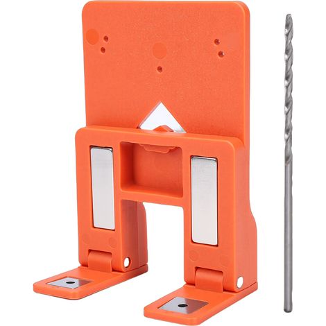 Outil De Positionnement Des Espaces De Charnière Avec Aimant, Installation De Porte D'Armoire, Plaque De Fixation, Entretoise De Positionnement Et Foret Hélicoïdal