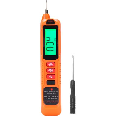 Testeur De Tension 12v-300v, Écran Lcd, Alarme Sonore, Stylo Détecteur Multifonctionnel À Haute Efficacité Ac
