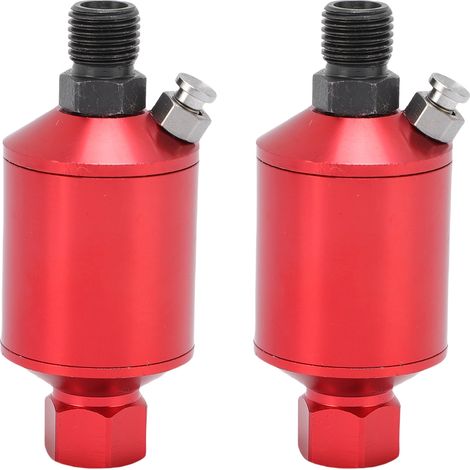 Filtre Pour Pistolet À Peinture À Air, 2 Pièces, Entrée Et Sortie Npt 1/4 Pouces, Compresseur En Alliage D'Aluminium, Séparateur D'Eau Rouge