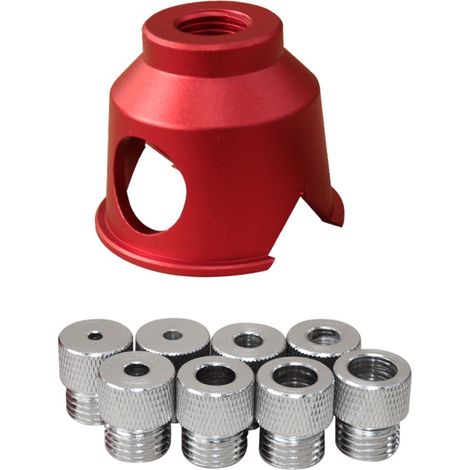 Kit De Gabarit Vertical De Localisateur De Positionneur De Perçage De Perforateur De Trou Droit De Travail Du Bois Avec Des Bagues De Forage De 3-10mm