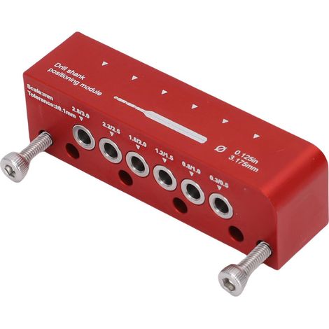 Module De Positionnement De Tige De Perceuse De 3.175mm, Guide De Perçage De Barre Ronde En Alliage D'Aluminium, Localisateur De Trous De Poinçonnage Pour La Construction De Modèles