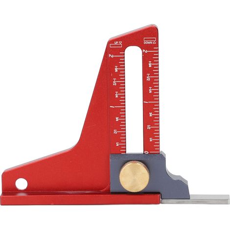 Jauge De Hauteur De Scie À Table, Règle De Mesure De Profondeur 0 À 2 Pouces, Réglage Du Travail Du Bois Pour Lame De Scie À Ruban, Mèche De Toupie