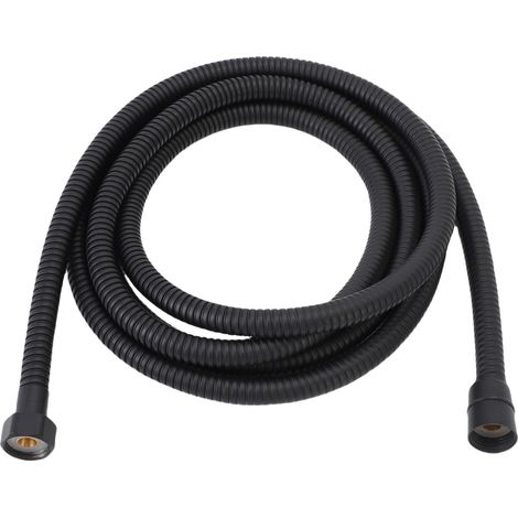 Flexible De Douche Extra Long 3 Mètres – Anti-nœuds, Débit Puissant, Économique En Eau, Gaine Pp Étanche, Noir, Pour Pommeau De Douche