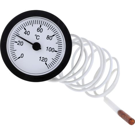 Thermomètre Capillaire À Cadran Avec Capteur De 1 M, Plage De Mesure De 0 À 120 °c Pour L'Eau Et Les Liquides.