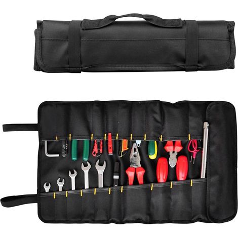 Sac À Outils En Toile Portable, Étanche, Multifonctionnel, Organization Pour Le Travail Du Bois, Noir