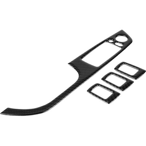 Garniture De Panneau De Commande De Lève-vitre En Fibre De Carbone Pour Voiture E90 (a), Conduite À Gauche