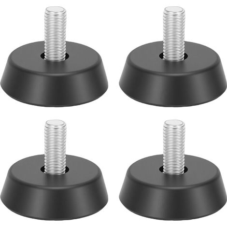 Niveleur De Meubles, Filetage En Caoutchouc, Vis Antidérapante, Pieds De Nivellement Pour Table, Chaise, Canapé, 4 Pièces, 10x22mm
