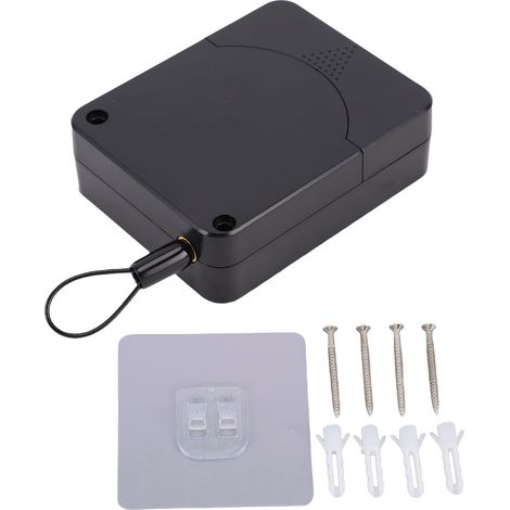 Ferme-porte Rétractable, Force De Fermeture De 2,65 Lb, Cordon En Acier Automatique Pour Portes Coulissantes À Écran Standard