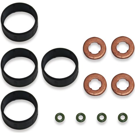 Joint D'Injecteur De Carburant + Rondelle + Jeu De Joints Toriques De Remplacement Pour Ford Fiesta Fusion 1.4 Tdci 1204698