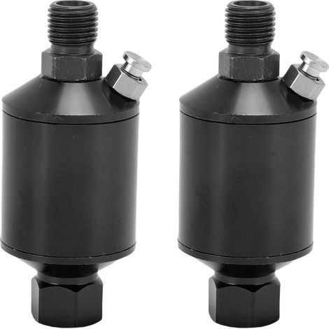 Filtre Pour Pistolet À Peinture À Air, 2 Pièces, Entrée Et Sortie Npt 1/4 Pouces, Séparateur D'Eau De Compresseur En Alliage D'Aluminium Noir