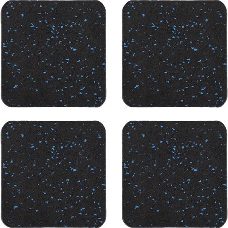 4 Pièces Tapis De Tapis Roulant Haute Densité Réduction Du Bruit Protection De Sol Prévenir Les Vibrations Caoutchouc Épaissir Universel Pour Les Tampons De Machine À Laver D'Équipement