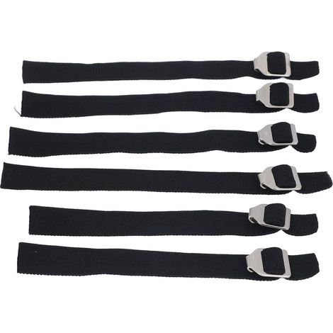 Sangles De Protection Du Tibia, 6 Pièces, Professionnelles, Respirantes, Extensibles, Réglables, Avec Boucles Métalliques Antirouille