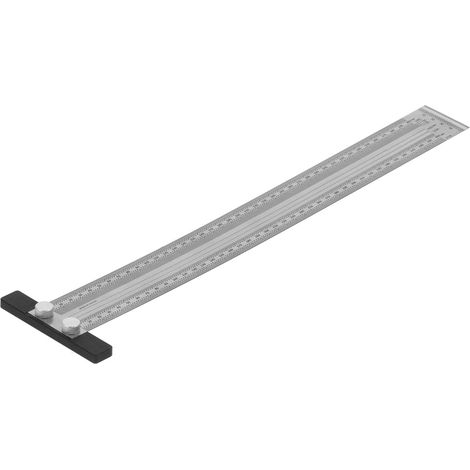 Règle De Ligne De Traçage En Acier Inoxydable De Haute Précision Pour Le Marquage Du Travail Du Bois Mesurant 400mm