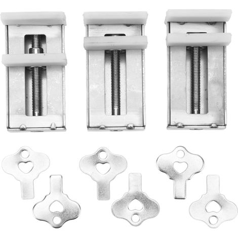 Serrure De Porte Coulissante Et Fenêtre En Acier Inoxydable, 3 Pièces, Antivol, Bouchon Push Pull Pour Salle De Bain Et Chambre À Coucher