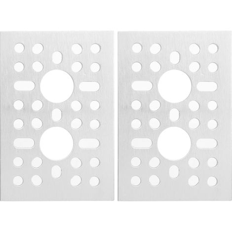 Plaque De Grille En Aluminium, Panneau De Maille Mural, Affichage, Composant De Contrôle Industriel 3123 – 0048 – 0072, 2 Pièces
