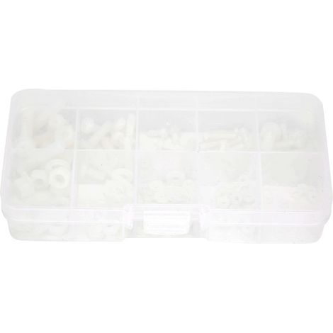 Kit D'Assortiment De Vis En Nylon, 150 Pièces, Rondelles Hexagonales, Fournitures Industrielles M2 M2.5 M3 M4 M5