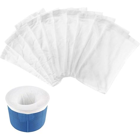 10 Pièces Chaussette Skimmer De Piscine Blanc - Balle Filtrante Et Accessoire