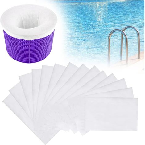 Écumoire De Piscine,filet D'Écumoire De Chaussette,filtre De Panier De Piscine,chaussettes D'Écumoire De Piscine,chaussettes Filtrantes D'Écumoire De Piscine Pour Panier De Piscine(10 Pièces)
