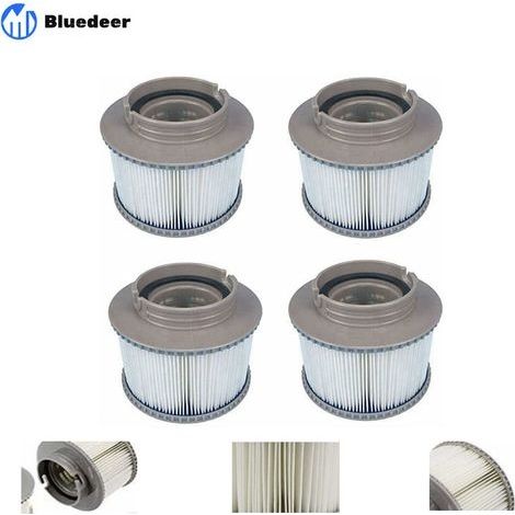 Mspa Fd2089 De Rechange De Filtre Pour Tous Les Modèles Whirlpool Spas Swimming Piscine,cartouches Filtrantes Avec Filet Pour Mspa Les Spas Bubble Spa (4 Pièces)