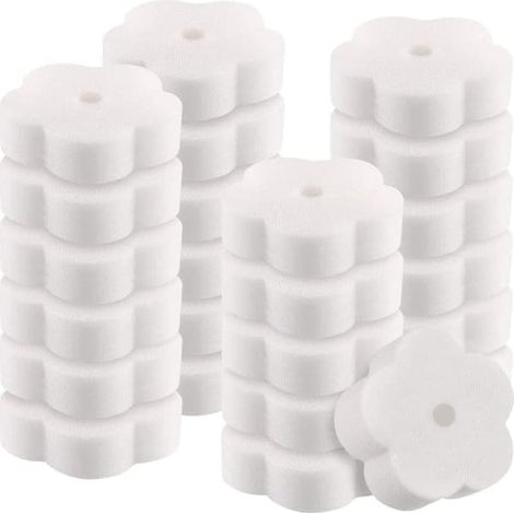Lot De 50 Éponges Absorbantes Pour Piscine - Éponges De Nettoyage En Forme De Fleur, Élimination Efficace Des Huiles Et Des Saletés