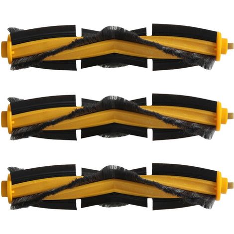 Lot De 3 Brosses Principales De Rechange Pour Aspirateur Robot Ecovacs Deebot Ozmo 920 950