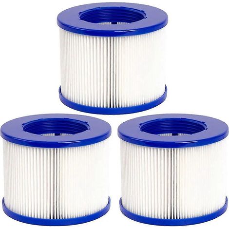 Lot De 3 Filtres De Type Vi Pour Spas Et La Plupart Des Jacuzzis, Bassins De Massage, Piscines Gonflables Et Piscines Classiques.