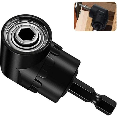 Winkelschraubendreher, Rechtwinklige Bohrmaschine, 105°-multifunktionswinkel-bithalter Mit 1/4"-schnellwechselsystem Und Magnetischem Bithalter, Bitadapter Für Bohrungen In Engen Bereichen