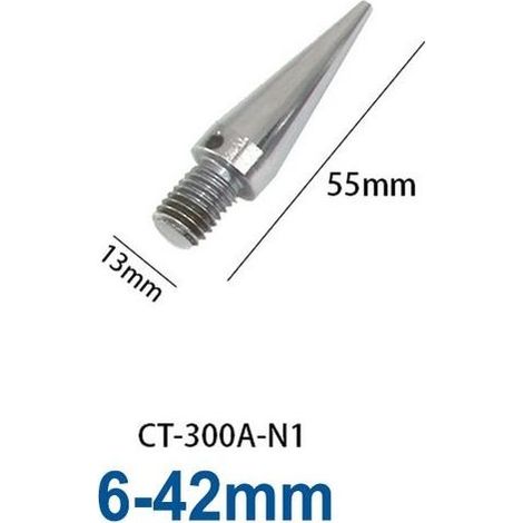 Geeignet Für Durchmesser Von 10 Bis 42 Mm. Die Manuelle Hydraulische Rohraufweitnadel Wird Mit Einem Aufweitkopf Von 45 Bis 54 Mm Verwendet, Wobei Die Aufweitköpfe Einen Durchmesser Von 10 Bis 42 Mm H