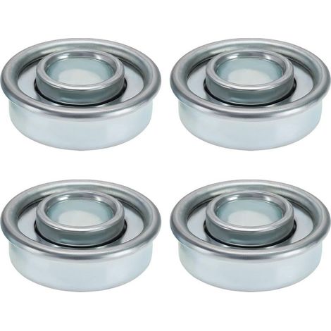 4-teiliges Radlagerset Für Rasentraktoren, Rasenmäher-radlager, Stahllager, 28,5 Mm Außendurchmesser, 12,7 Mm Innendurchmesser, Silber