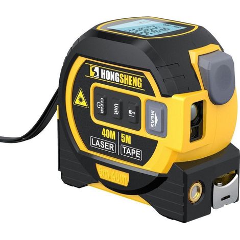 Digitales Maßband Für Pc, 40-m-laser-entfernungsmesser Und 5-m-maßband, Digitale Echtzeitanzeige In Fuß/meter/zoll