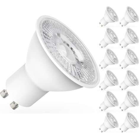 Gu10 Led-lampen, Entspricht 50 W, 450 Lm, Neutralweiß 4000 K, Energiesparende Beleuchtung, 12er-packung [energieklasse F]
