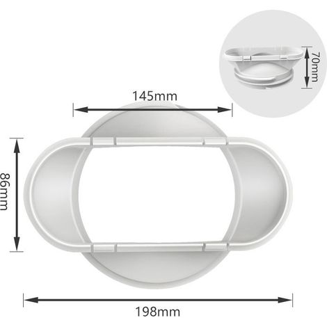 Abluftschlauch Für Mobile Klimaanlagen, 130/150 Mm Flachdüsenanschluss, Allgemeines Zubehör