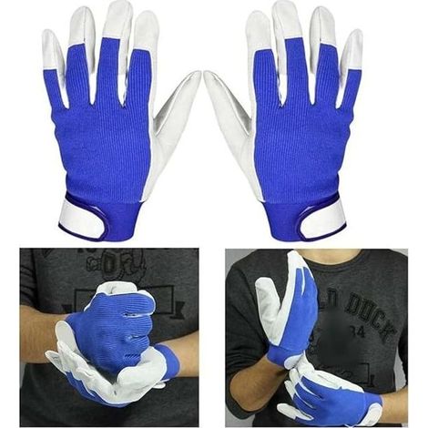 Hitzebeständige Schweißerhandschuhe Aus Schaffell – Wildlederfutter – Für Wig-schweißen, Grillen Und Gartenarbeit – Größe 21,5 Cm
