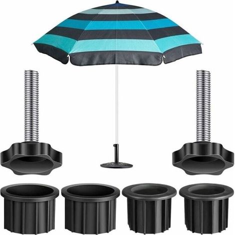 Sets Sonnenschirmständer-teile, Schirmschrauben, Rohr Für 217-zoll-stangen, Schwarz, Mehrfarbig