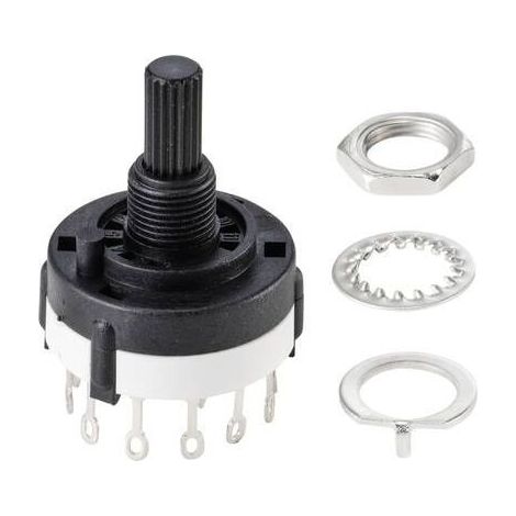 Tru Components Tc-9415596 Sr26a4-2x6-18f20 Drehschalter 250 V 150 Ma 12 X 30° 1 Stück
