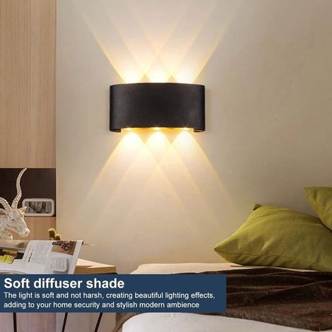 Wandleuchten, Wasserdichte Außenbeleuchtung Für Den Garten, Aus Aluminium, Für Schlafzimmer, Wohnzimmer, Treppenhaus Oder Flur.