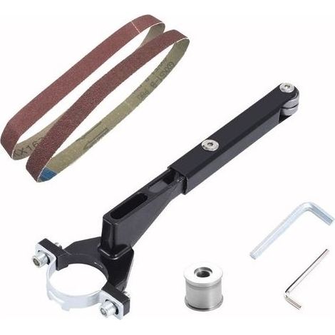 Winkelschleifer Zum Bandschleifer Umgebaut. M10/m14 Winkelschleifer Zum Bandschleifer Umgebaut. Bandschleiferständer, Rostentfernung Und Polieren. Mini-bandschleifer.