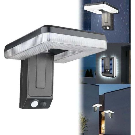 Solarbetriebene Bewegungsmelder-außenleuchte, 120° Verstellbar, 32 Leds, 20 W, Ipx45, 3 Modi, Intelligente, Lichtempfindliche Led-wandleuchte Für Garten Und Garage