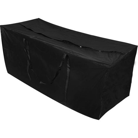 Große, Wasserdichte Aufbewahrungstasche Für Den Garten Aus 210d Oxford-gewebe, Für Kissen Und Terrassenmöbel, Leicht Und Mit Reißverschluss (116×47×51cm)