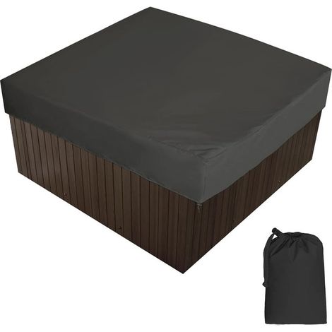 Garten-whirlpoolabdeckung, 210d Oxford-gewebe, Wasserdicht, Staubdicht Und Uv-beständig, Für Whirlpools Im Freien (220 X 218 X 30 Cm)