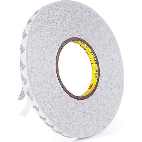 3m 9080 Transparentes Doppelseitiges Klebeband, Ultrastark, 50 M Lang, 10 Mm Breit, 0,15 Mm Dick, Ideal Für Heimwerkerprojekte.