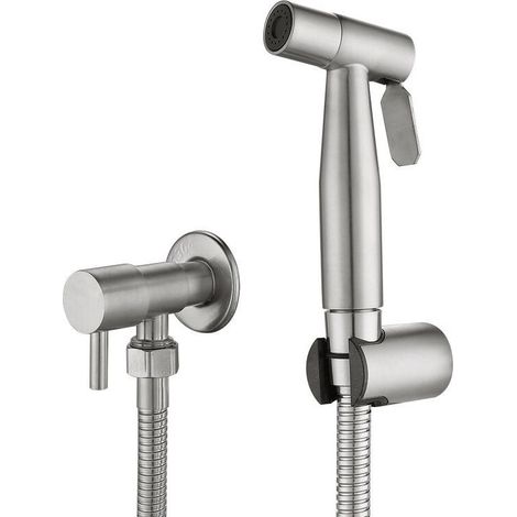 Wc-brause Aus Edelstahl 304 – Gebürstete Oberfläche – 1,5 M Schlauch – Hochwertiges Keramikventil – Für Effektive Reinigung