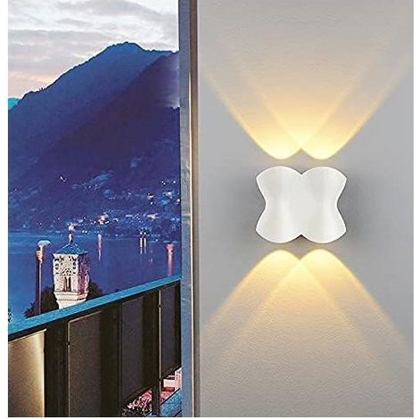 4-w-led-wandleuchte, Ip54 Wasserdicht – Warmweißes Licht 3200k – Einfache Installation – Modernes Design Für Schlaf- Und Wohnzimmer